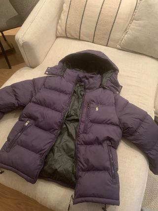 Chaqueta Ralph Lauren azul oscuro logo blanco