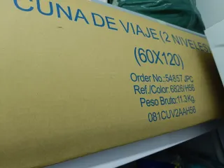 Cuna de viaje Jane 60x120 duo level