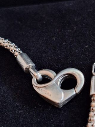 Pulsera Pandora Cierre Corazón Plata
