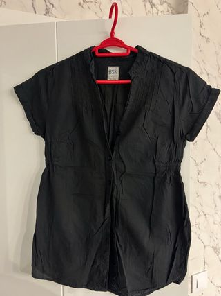 Camisa BSK negra manga corta