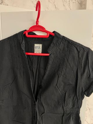 Camisa BSK negra manga corta