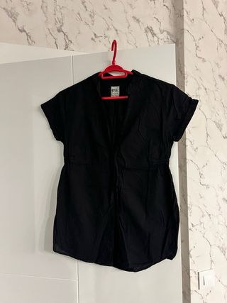 Camisa BSK negra manga corta