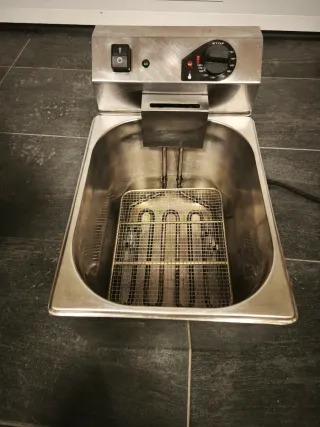 Freidora Eléctrica 8L Acero Inoxidable