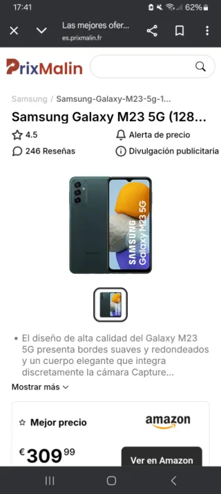 Samsung Galaxy M23 5G 128GB Verde