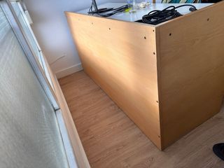 Mesa de estudio madera y metal