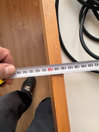 Mesa de estudio madera y metal