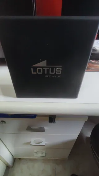 Pulsera Lotus Style Ancla Negra Plata