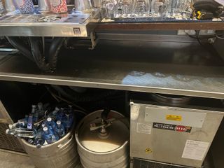 Mesa de trabajo inox para bar