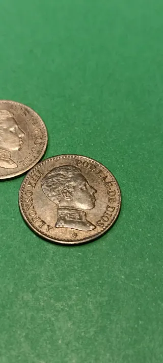 2 Monedas 1 Céntimo España 1906
