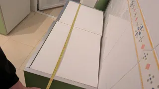 Armario Cocina Almacén Verde y Blanco