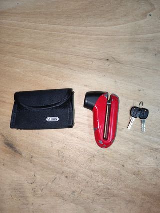 Candado ABUS para moto con funda y llaves