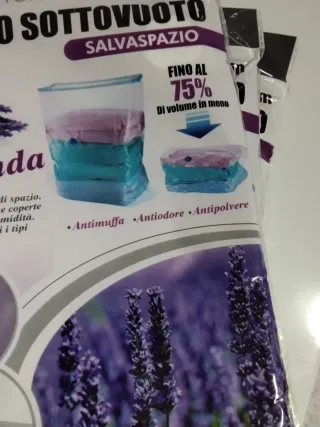 Sacchi Sottovuoto Profumati Lavanda 70x110cm