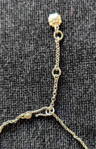 Collar mujer negro y plateado