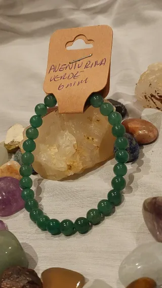 Pulsera Aventurina Verde Natural 6mm