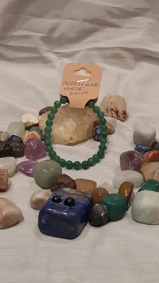 Pulsera Aventurina Verde Natural 6mm