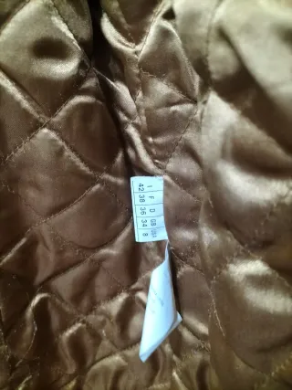 Giaccone in vera pelle morbida, taglia 42.