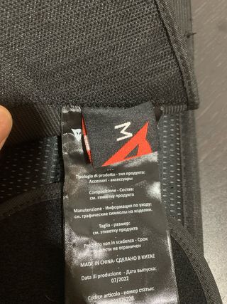 Faja Dainese nueva, talla M