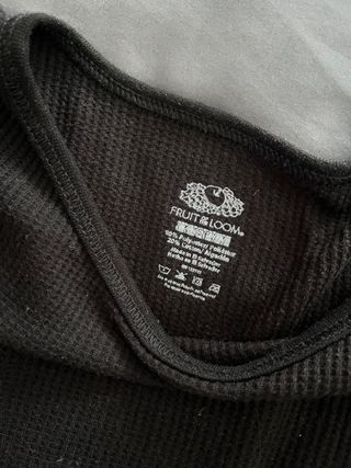 Blusa térmica Fruit of the Loom negra Talla S