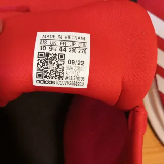 Zapatillas Adidas Rojas y Blancas