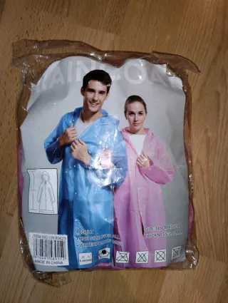 Poncho impermeable Liwang rosa talla única