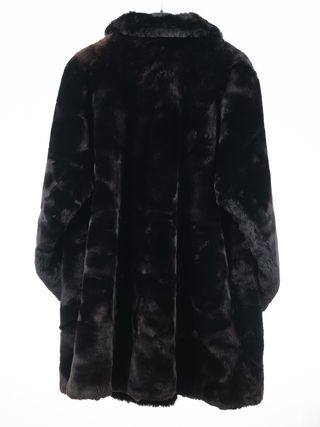 Abrigo Piel Natural Mujer Marrón Suave