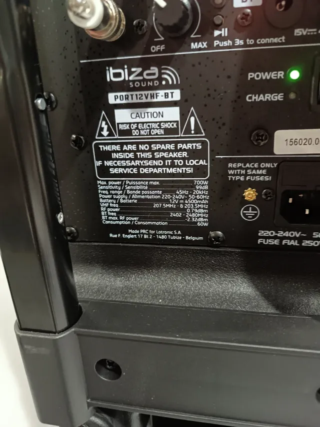 Altavoz Ibiza Sound Portátil W31Y3755