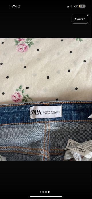 Pantalón vaquero Zara roto