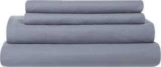 Todocama - Set di lenzuola in microfibra 4 pezzi - Grigio azzurro