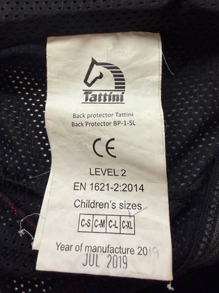 Chaleco/Tortuga Equitación Negro