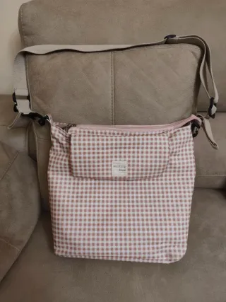 Bolsa Canastilla I Love Vichy + cambiador