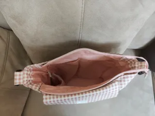 Bolsa Canastilla I Love Vichy + cambiador