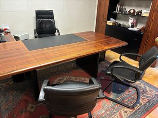 Conjunto 2 Sillas Confidente Piel Negras