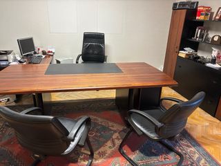 Conjunto 2 Sillas Confidente Piel Negras