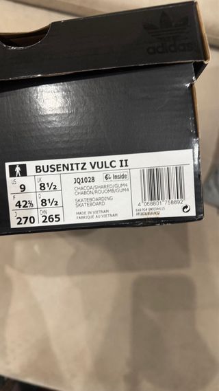 Adidas Busenitz Vulc II Zapatillas Grises/Burdeos