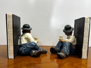 Sujetalibros Oliver y Hardy Niños resina