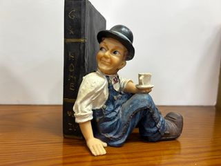 Sujetalibros Oliver y Hardy Niños resina