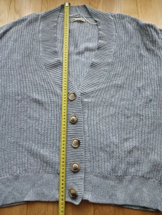 Chaqueta de punto gris oversize Mujer talla M