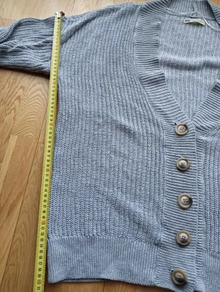 Chaqueta de punto gris oversize Mujer talla M