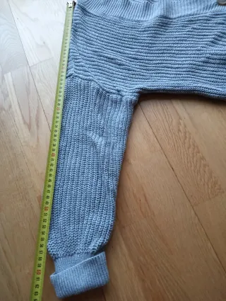 Chaqueta de punto gris oversize Mujer talla M