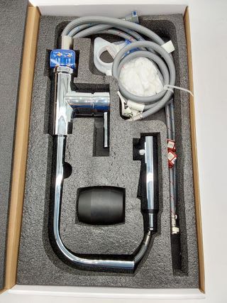 CECIPA Grifo Cocina Extraible, Grifo de Fregadero con 2 tipos de chorros, Grifo de Cocina Monomando en Acero Inoxidable, Grifo F