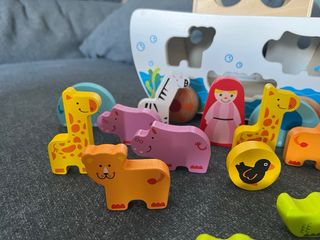 Arco de Noé Hape de madera 17 piezas