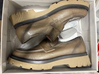 Mocasines Hispanitas Beige Dorado