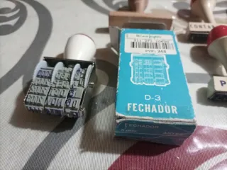 Lote de sellos de oficina vintage