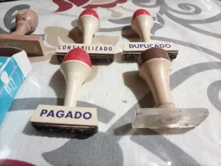 Lote de sellos de oficina vintage