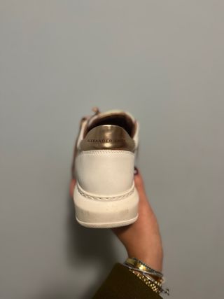 Sneakers Alexander Smith bianche e oro