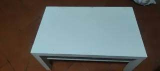 Mesa de centro blanca de madera