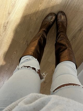 Pantalones pitillo Mango rotos