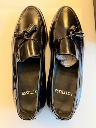 Mocasines Lottusse Jocker P. Negro Talla 9 1/2.