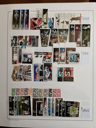 Malta francobolli+album