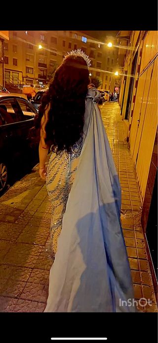 Vestido de fiesta pedrería corset